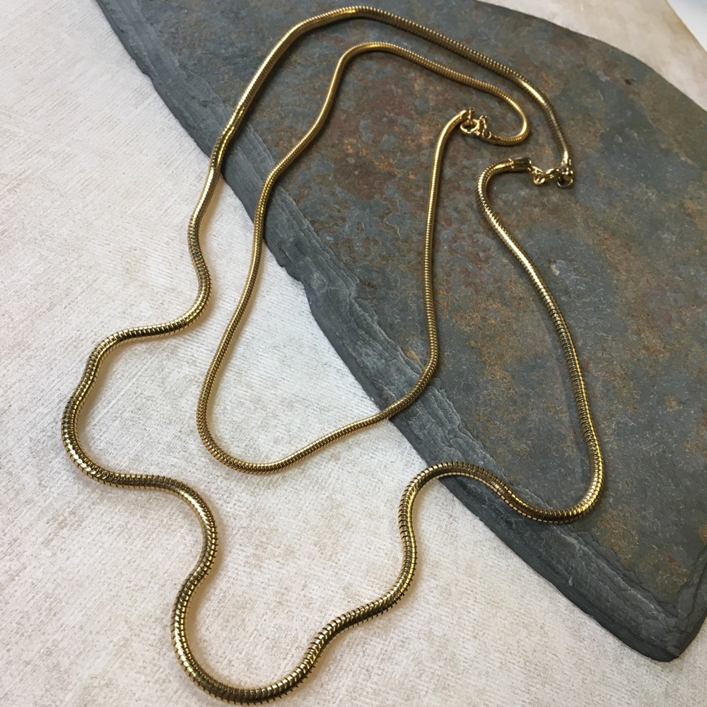 Offer??  King Queen his hers gold (color) round chain necklace set of  2 gift